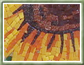 Tapete  em mosaico com pastilhas de vidro