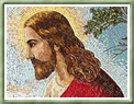 Mosaico estilo bizantino Jesus no Horto das Oliveiras