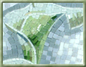Quadro Decorativo com Mosaico  Floral